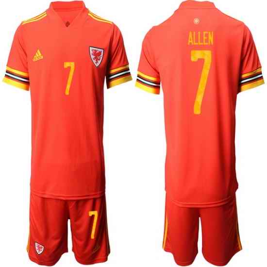 Mens Wales Short Soccer Jerseys 006